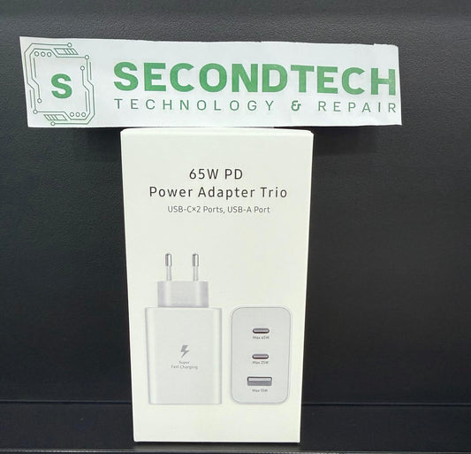 CARGADOR 3 PUERTOS USB/USB-C*2 65W BLANCO