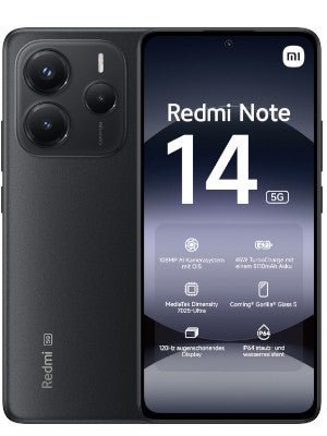 Xiaomi Redmi Note 14 5G 8GB/256GB Negro, Nuevo a Estrenar