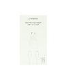 CARGADOR USB-C CON CABLE TYPE-C TO TYPE-C  35W BLANCO