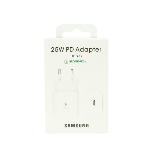Cargador Samsung 25W PD carga rápida USB Tipo C para móviles  (Blanco)